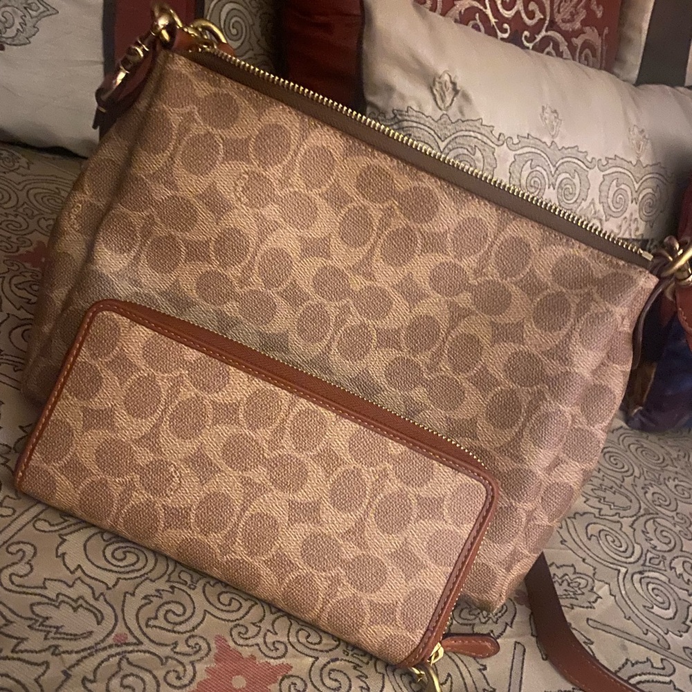 Coach bag and wallet